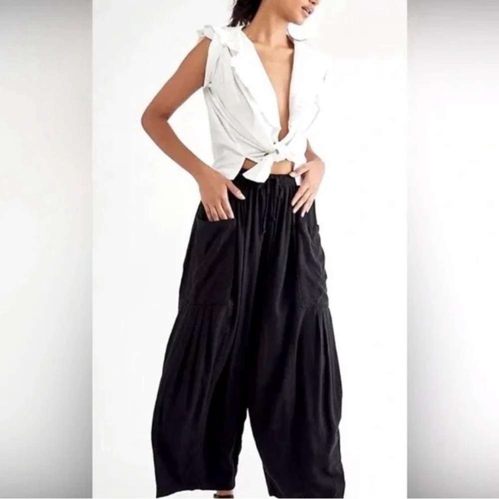 Free people Quinn pants black size XS - Picture 2 of 10
